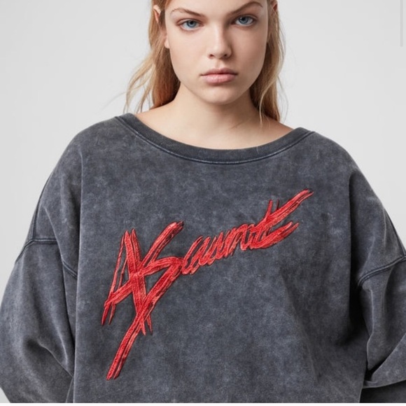 All Saints Piro Asaint Sweatshirt - Picture 4 of 8